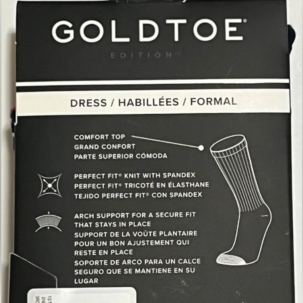 GOLDTOE NEW Men's Dress Crew Socks 3-pack Size 6-12.5 Office Dog Bird Assorted